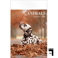 Calendrier publicitaire illustré Animals