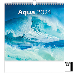 Calendrier publicitaire illustré Deco 2024 Aqua