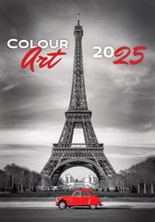 Calendrier mural 2025 Colour Art 13p 31x52cm Page de garde