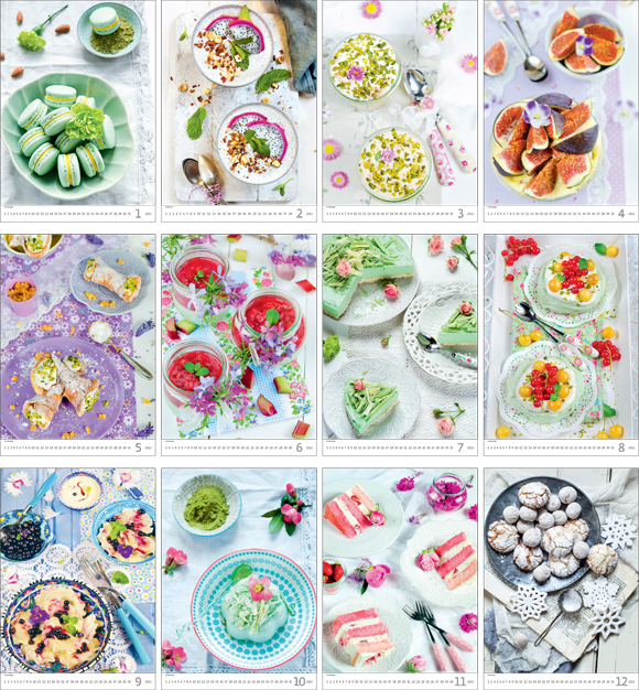 Calendrier mural 2022 Food Style 13p 31x52cm Images