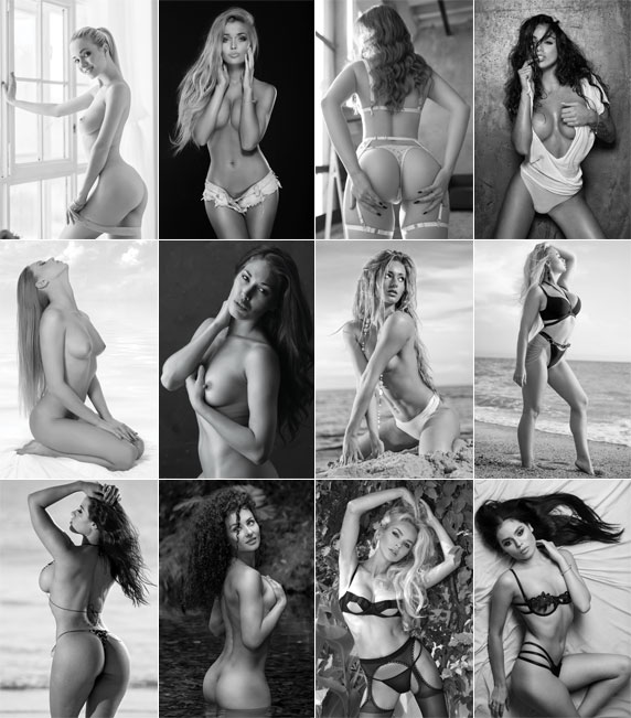 Calendrier mural 2026 Pin-Up Female Art 13p 30x47cm Images