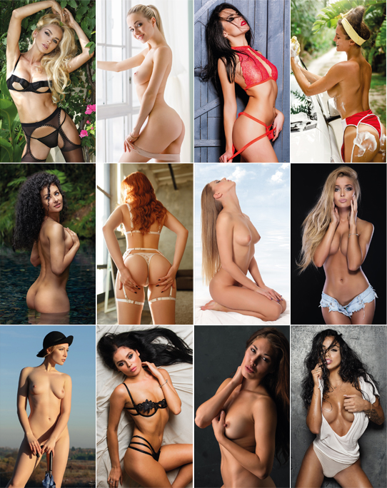 Calendrier mural 2026 Pin-Up Top Selection 13p 30x47cm Images