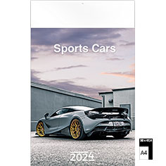 Calendrier publicitaire illustré 2024 Sports Cars 30 x 47