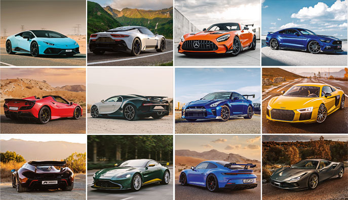 Calendrier mural 2024 Sports Cars 13p 30x47cm Images