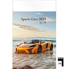 Calendrier publicitaire illustré Sports Cars by AI