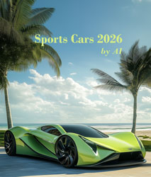 Calendrier mural 2026 Sports Cars by AI 13p A4 A3 Page de garde