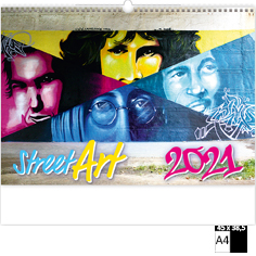 Calendrier publicitaire illustré Street Art
