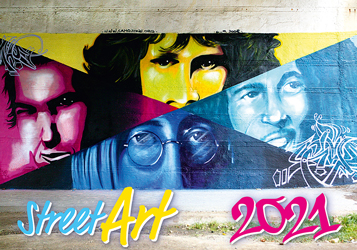 Calendrier mural 2021 Street Art 13p 45x38cm Page de garde