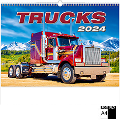 Calendrier publicitaire illustré Trucks