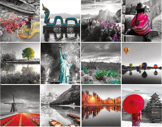 Calendrier mural 2026 Typicals 13p 22x41cm Images
