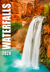 Calendrier mural 2024 Waterfalls 13p 31x52cm Page de garde