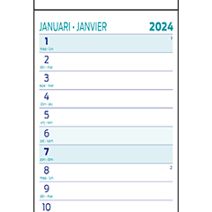 Calendriers languettes